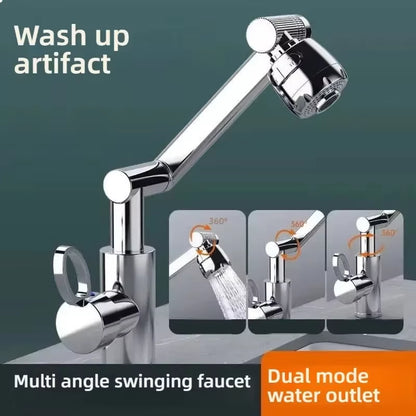 Revolutionary 1080° Rotating Kitchen and Bathroom Faucet - Multifunctional Cold and Hot Water Tap for Effortless Cleaning