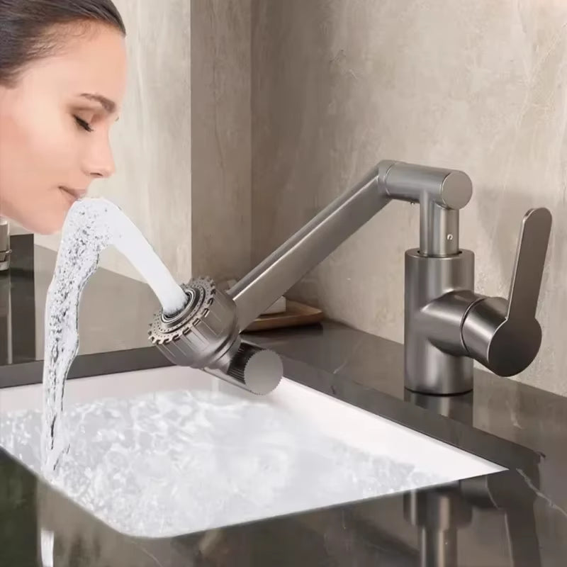 Revolutionary 1080° Rotating Kitchen and Bathroom Faucet - Multifunctional Cold and Hot Water Tap for Effortless Cleaning