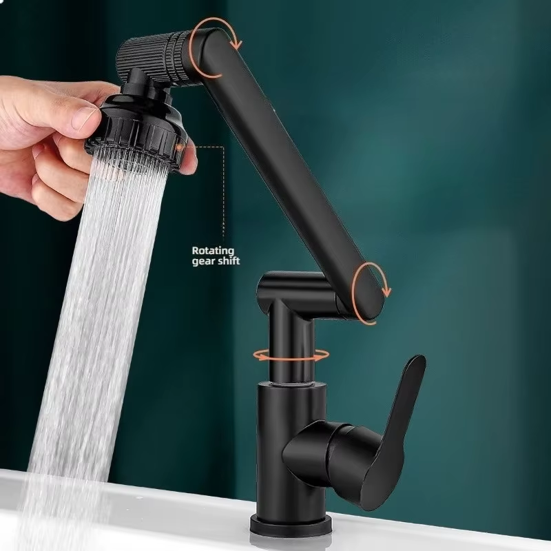 Revolutionary 1080° Rotating Kitchen and Bathroom Faucet - Multifunctional Cold and Hot Water Tap for Effortless Cleaning