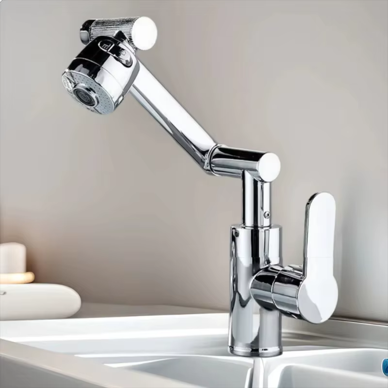 Revolutionary 1080° Rotating Kitchen and Bathroom Faucet - Multifunctional Cold and Hot Water Tap for Effortless Cleaning
